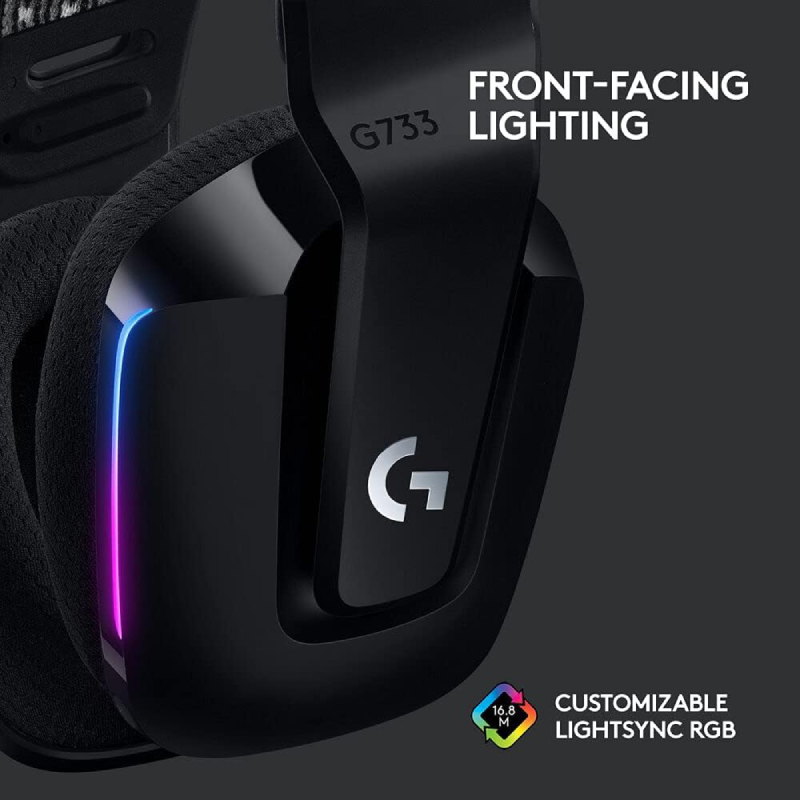 Logitech G733 Lightspeed Wireless Gaming Headset with Suspension Headband