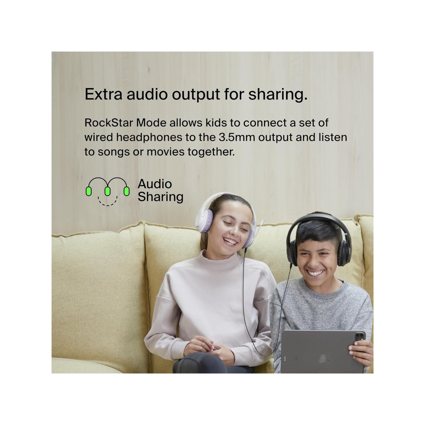 Belkin Soundform Inspire Kids Over Ear Headset with Boom Mic