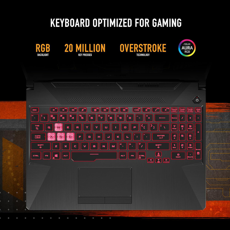 ASUS TUF A15 FA506NF-HN042W AMD Ryzen R5-7535HS 8GB RAM 512GB SSD NVIDIA GeForce RTX 2050 4GB Graphics 15.6" FHD Gaming Laptop - Graphite Black