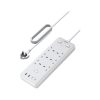 UGreen Powerstrip 6 Ac Outlet 4 Ports 2A2C Pd 65W White (1)